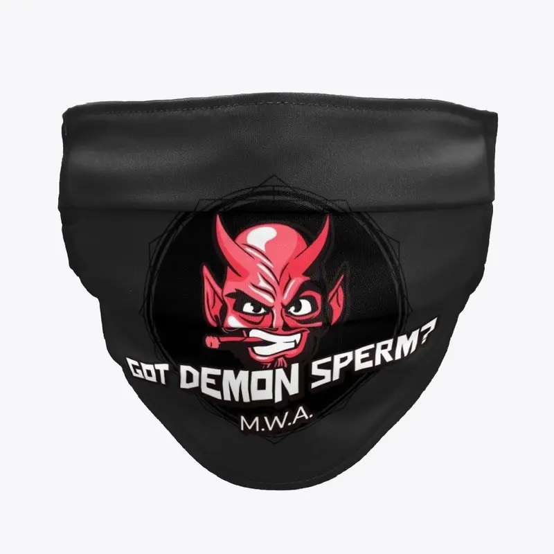 GOT DEMON SPERM Face Mask (cigar black)