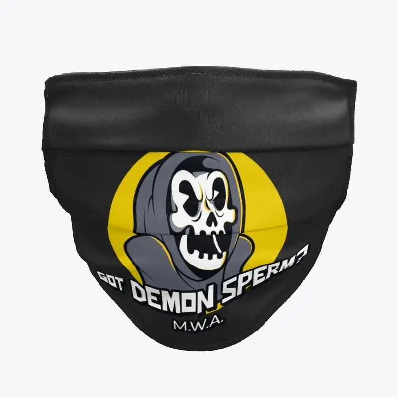 GOT DEMON SPERM Face Mask (Yellow back)